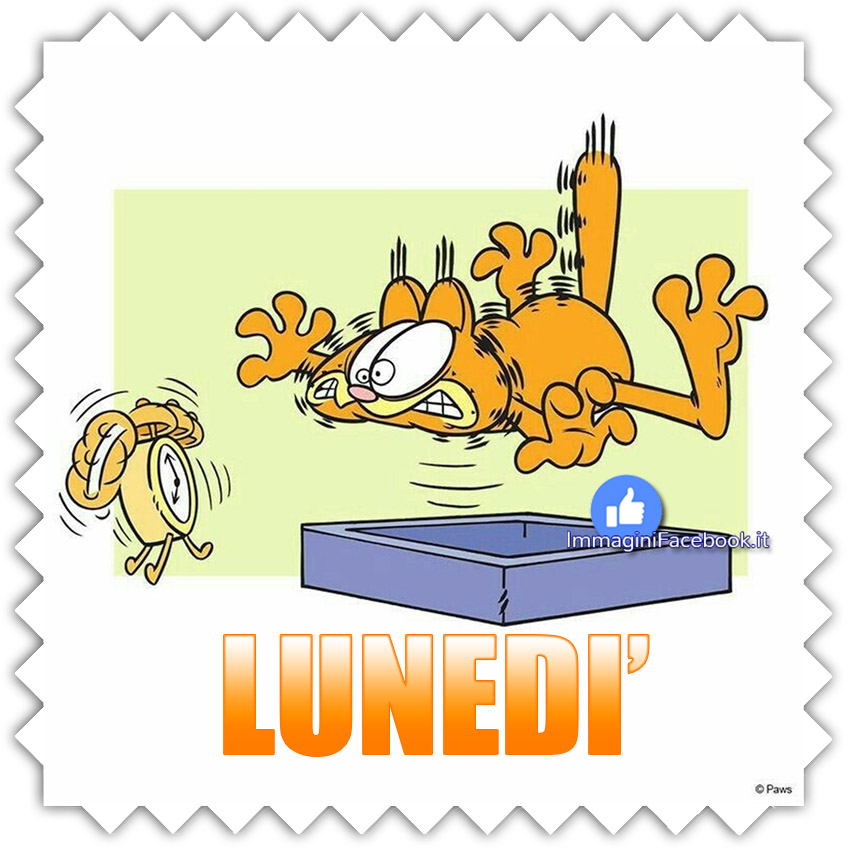 Buon Lunedì Buongiorno immagini Garfield