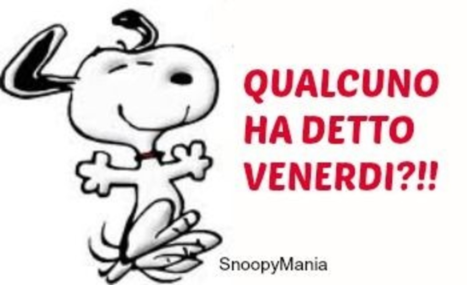 Buon Venerdì Snoopy