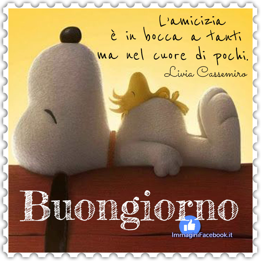 Buongiorno Snoopy immagini con frasi