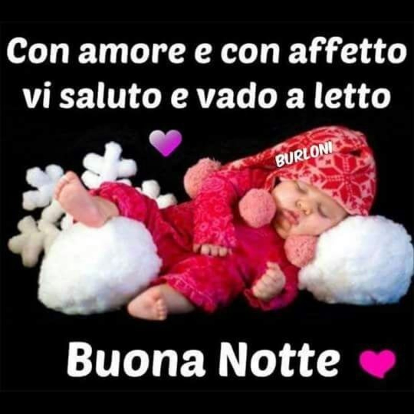 Con amore e con affetto Buonanotte