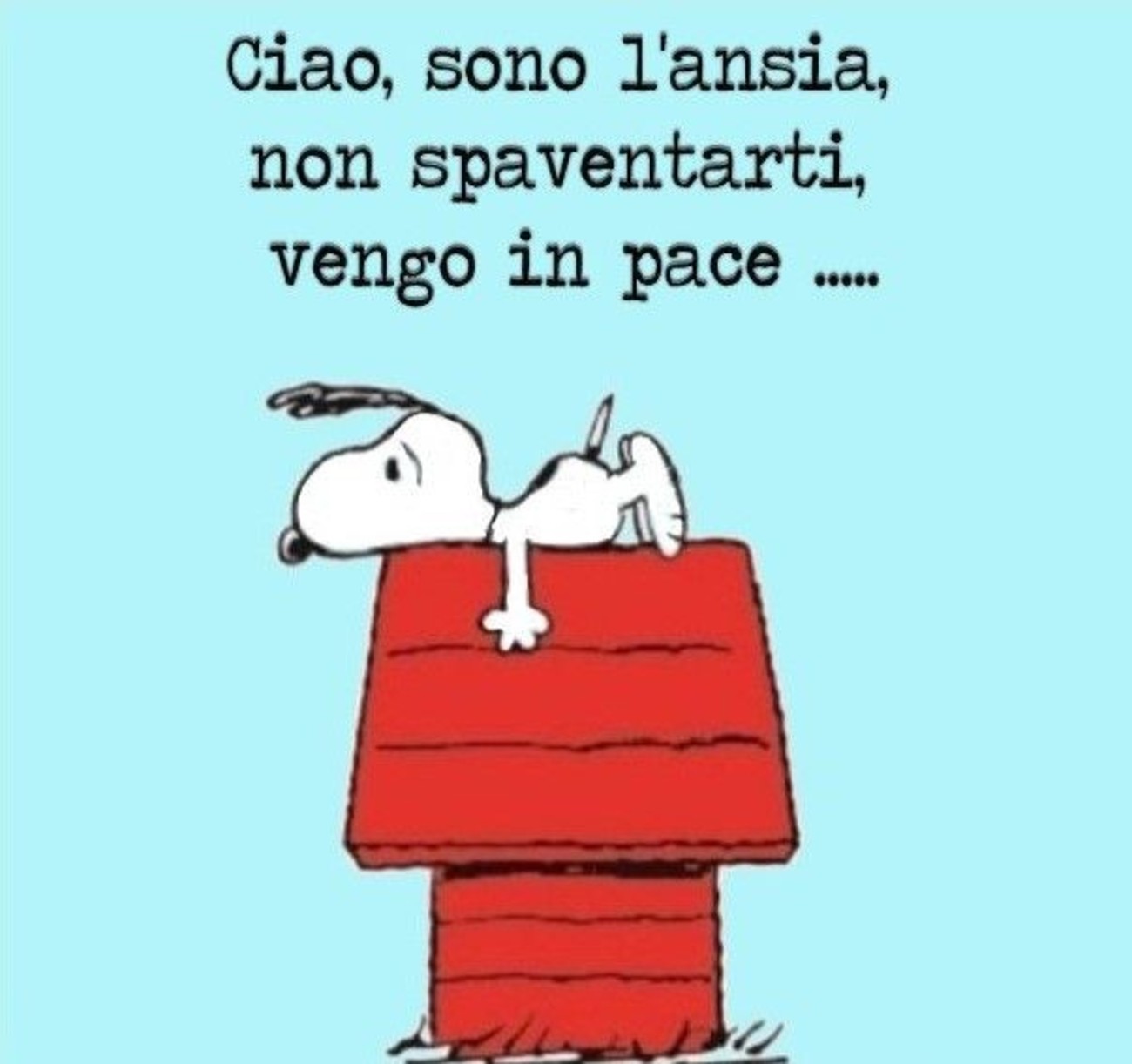 Immagini Snoopy e l'ansia