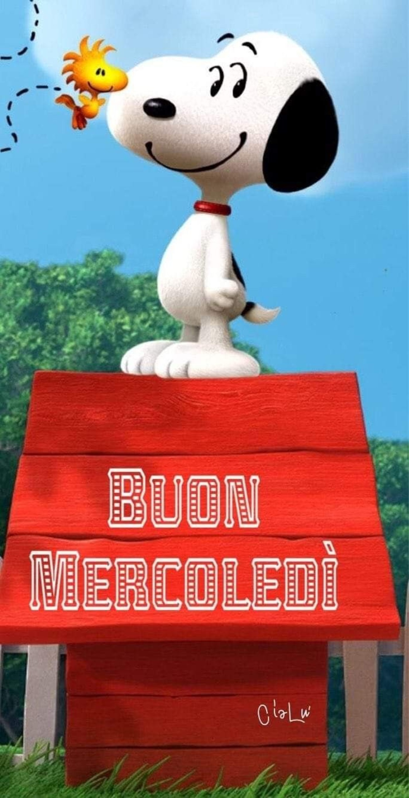 Snoopy buongiorno e Buon Mercoledì